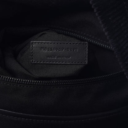 Saint Laurent Velvet Corduroy City Backpack Black 8 of 9