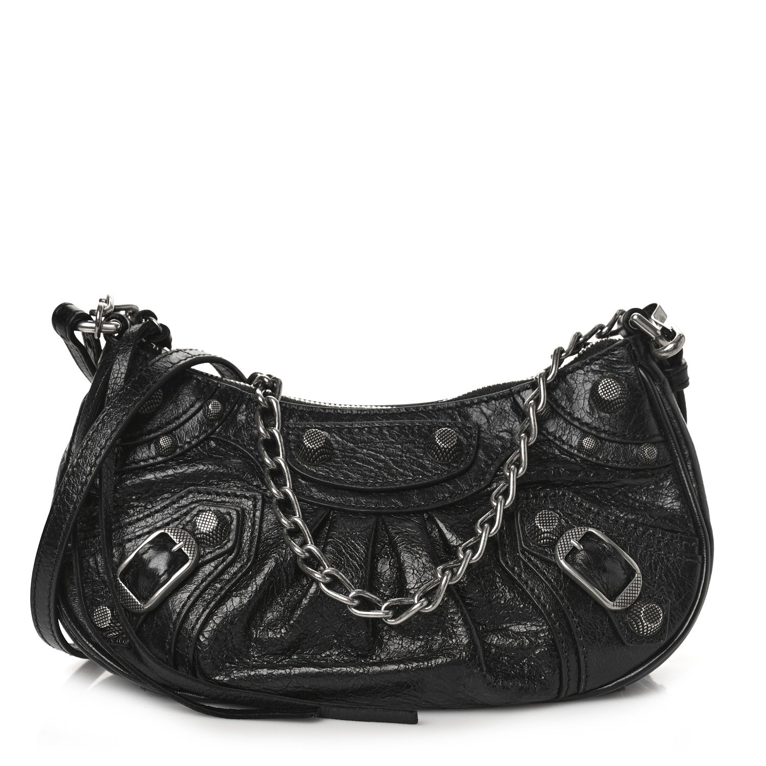 Balenciaga Agneau Arena Le Cagole Mini Purse With Chain Black 1 of 8
