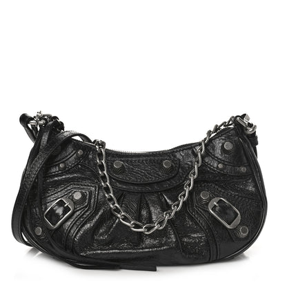 Balenciaga Agneau Arena Le Cagole Mini Purse With Chain Black 1 of 8
