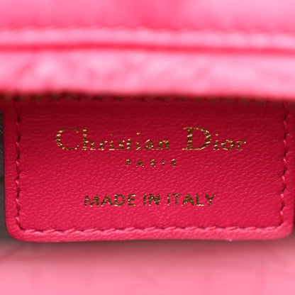 Christian Dior Lambskin Cannage Medium Lady Dior Fuchsia 6 of 11