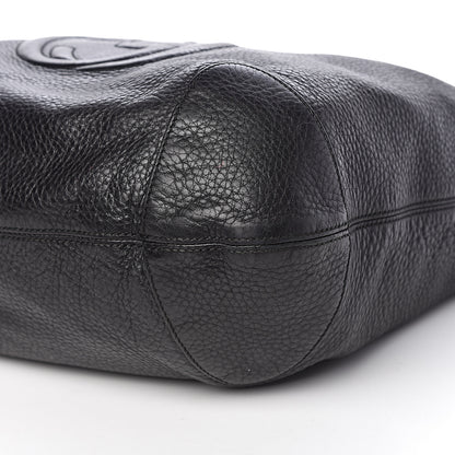 Gucci Pebbled Calfskin Medium Soho Chain Hobo Black 14 of 16
