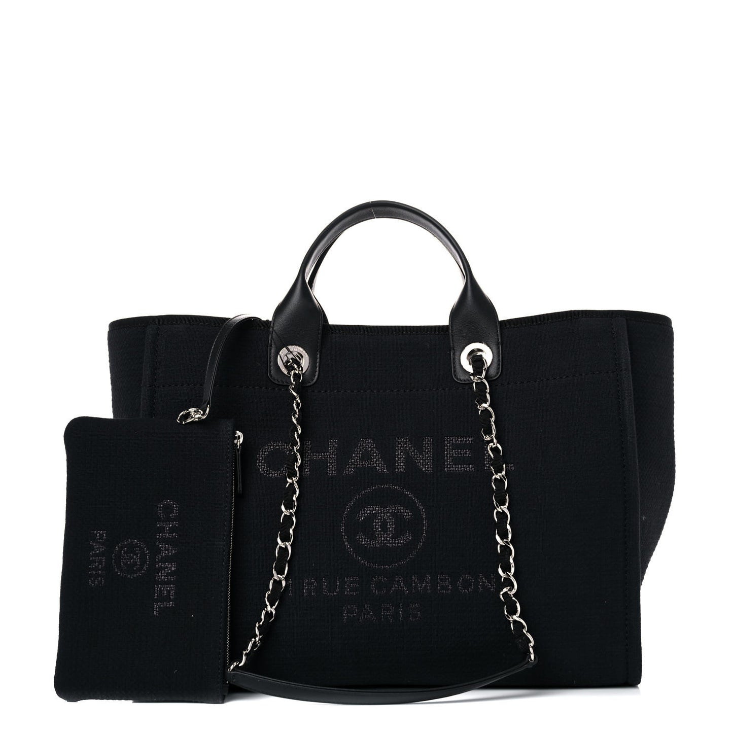 Mixed Fibers Medium Deauville Tote Black