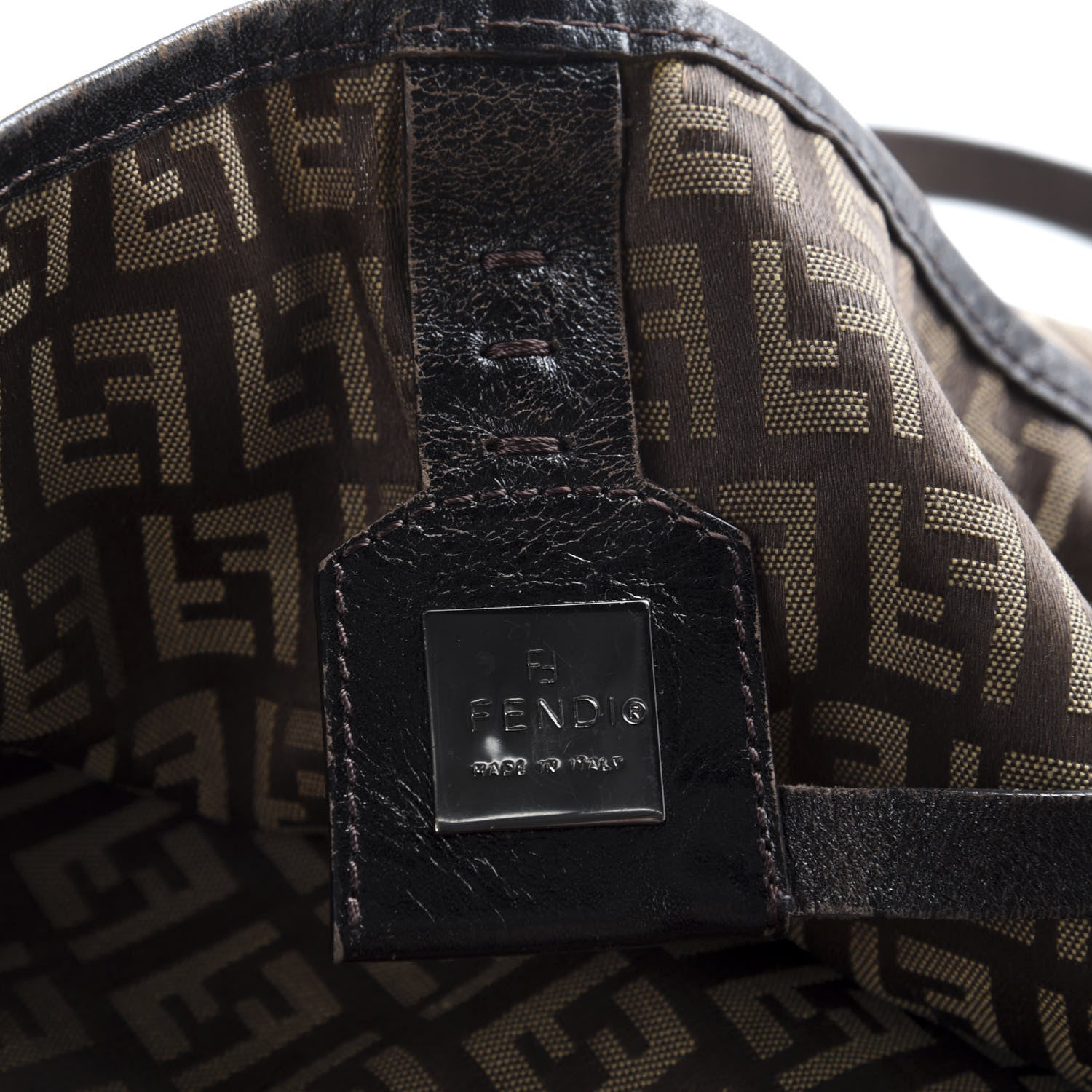 Fendi Zucchino Tote Brown 11 of 13