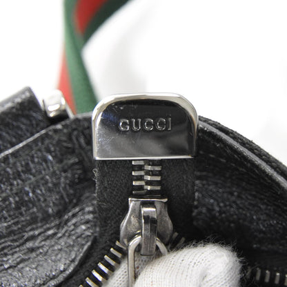 Gucci Monogram Web Medium Double Pocket Messenger Bag Black 8 of 10