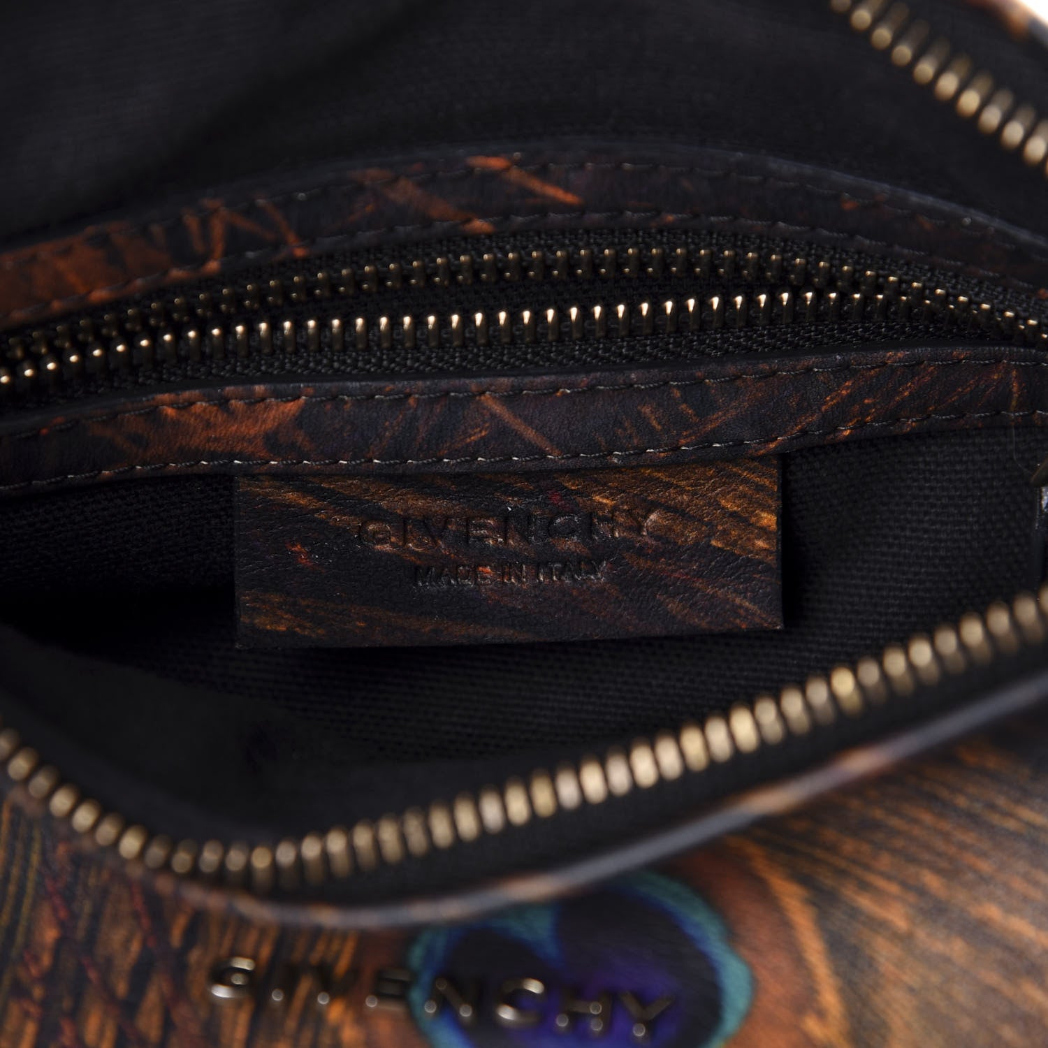 Givenchy Calfskin Peacock Print Mini Pandora Multicolor 6 of 10