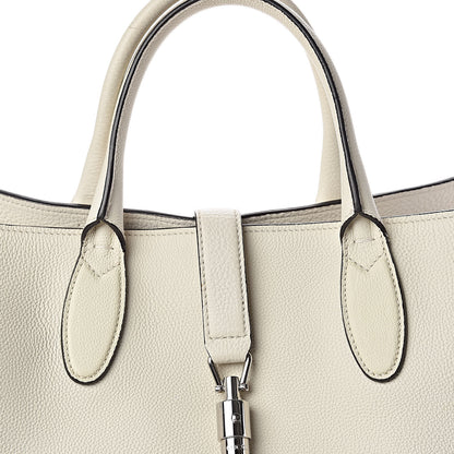 Gucci Soft Calfskin Medium Jackie Top Handle Bag Antique White 13 of 16