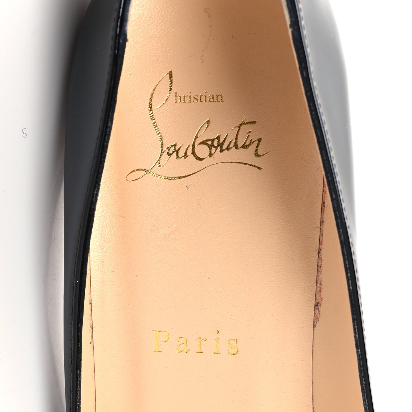 Patent Degrade Leopard Pigalle Follies 100 Pumps 38.5 Leopard Black