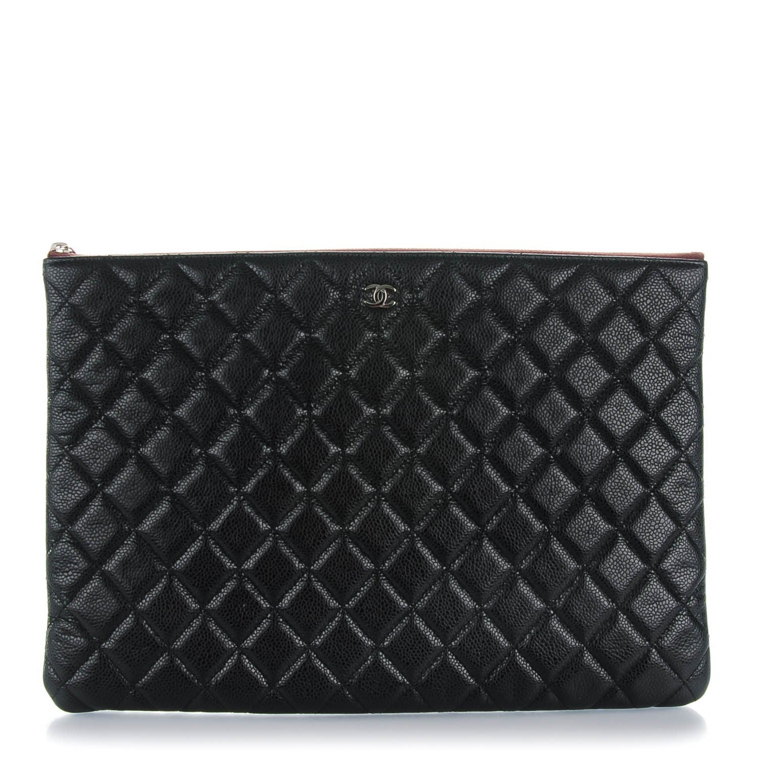 Chanel Caviar Quilted Large Cosmetic Case Black 1 of 7