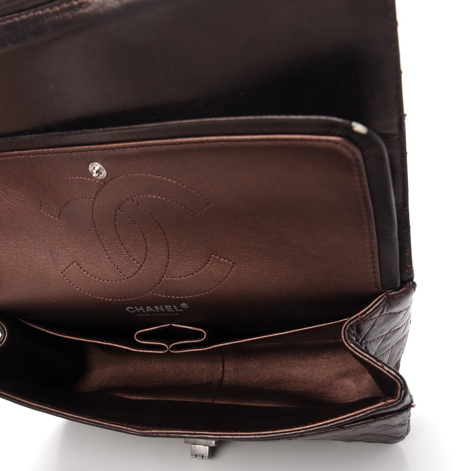 Chanel Metallic Aged Calfskin Quilted 2.55 Reissue 226 Flap Dark Copper 5 of 12