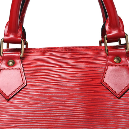 Louis Vuitton Epi Speedy 30 Castillan Red 8 of 11