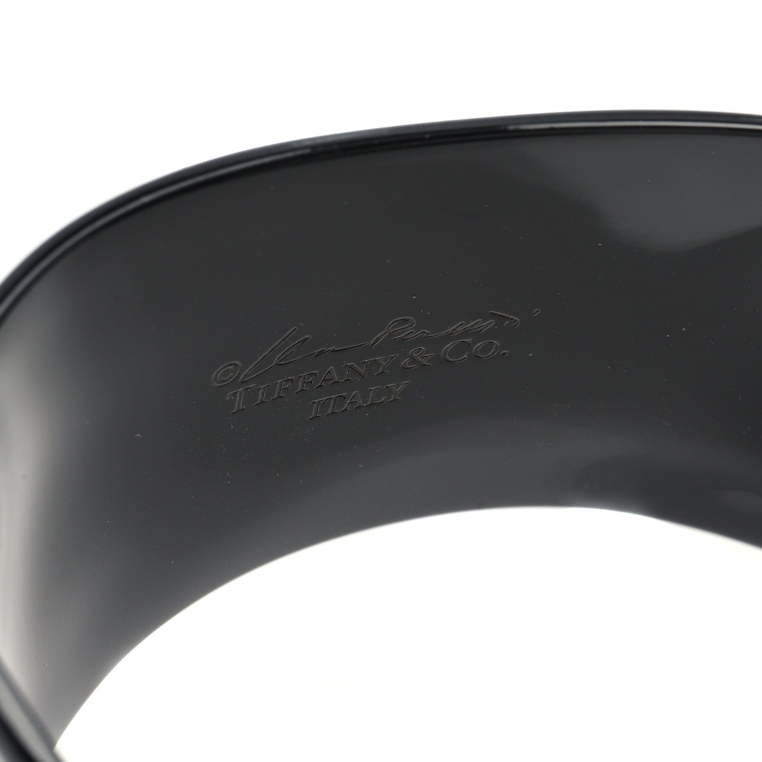 Tiffany Copper Small Elsa Peretti Right Wrist Bone Cuff Bracelet Black 3 of 4