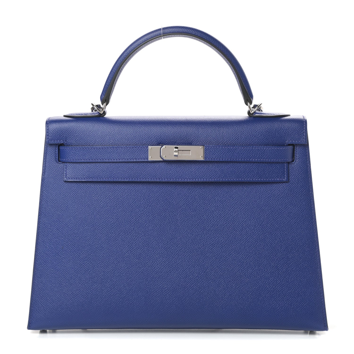 Hermes Epsom Kelly Sellier 32 Bleu Electrique 1 of 12