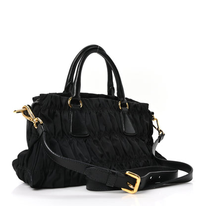 Prada Tessuto Nylon Gaufre Tote Black 3 of 9