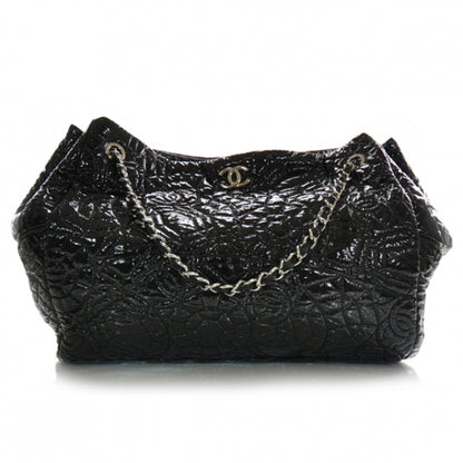Chanel Vinyl Graphic Edge Tote Black 1 of 11