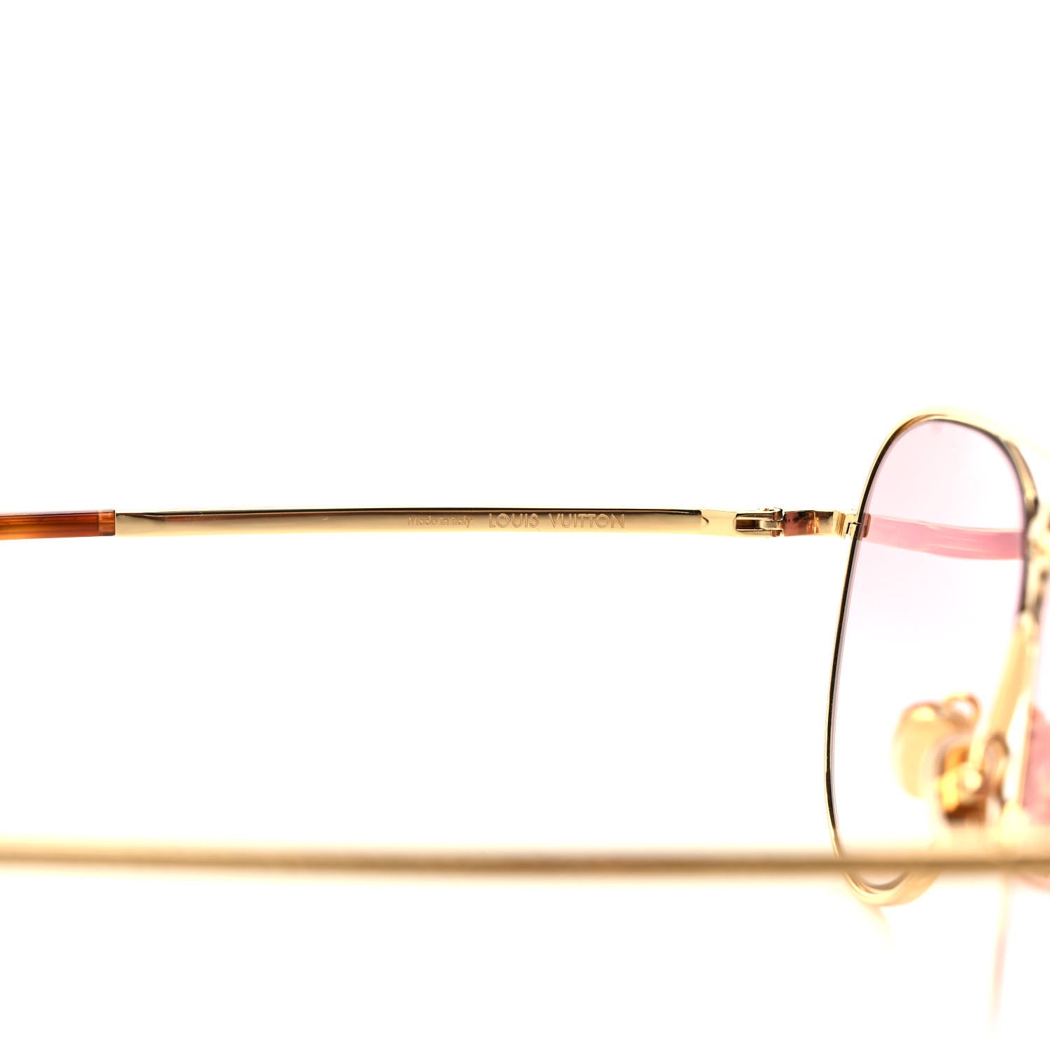 Louis Vuitton Metal LV Star Pilot Sunglasses Z1868U Pink 5 of 7