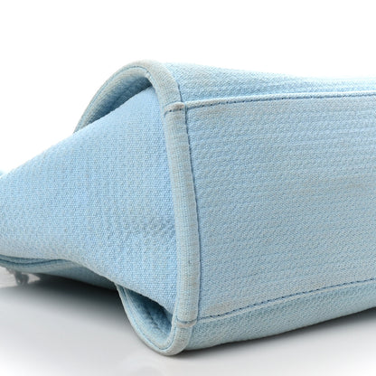 Chanel Mixed Fibers Small Deauville Tote Light Blue 10 of 13