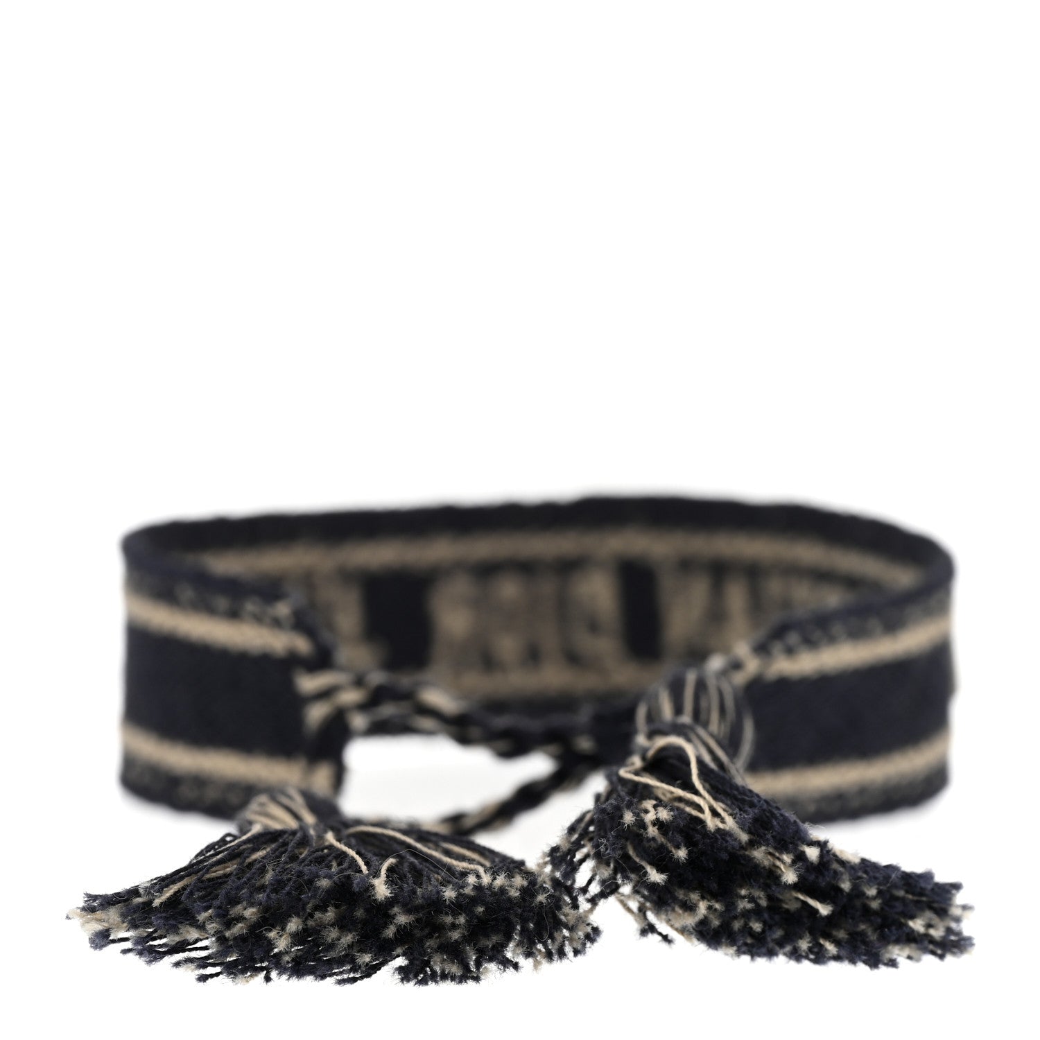 Christian Dior Woven Cotton J'Adior Friendship Bracelet Navy 5 of 7