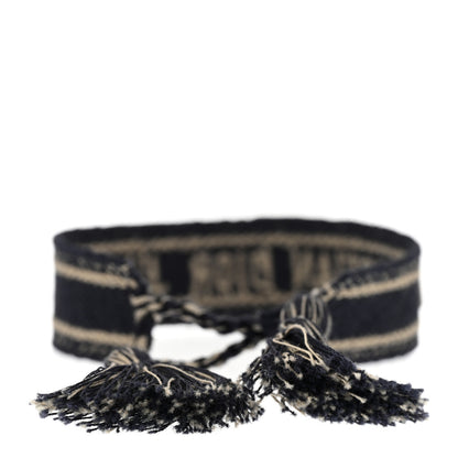 Christian Dior Woven Cotton J'Adior Friendship Bracelet Navy 5 of 7