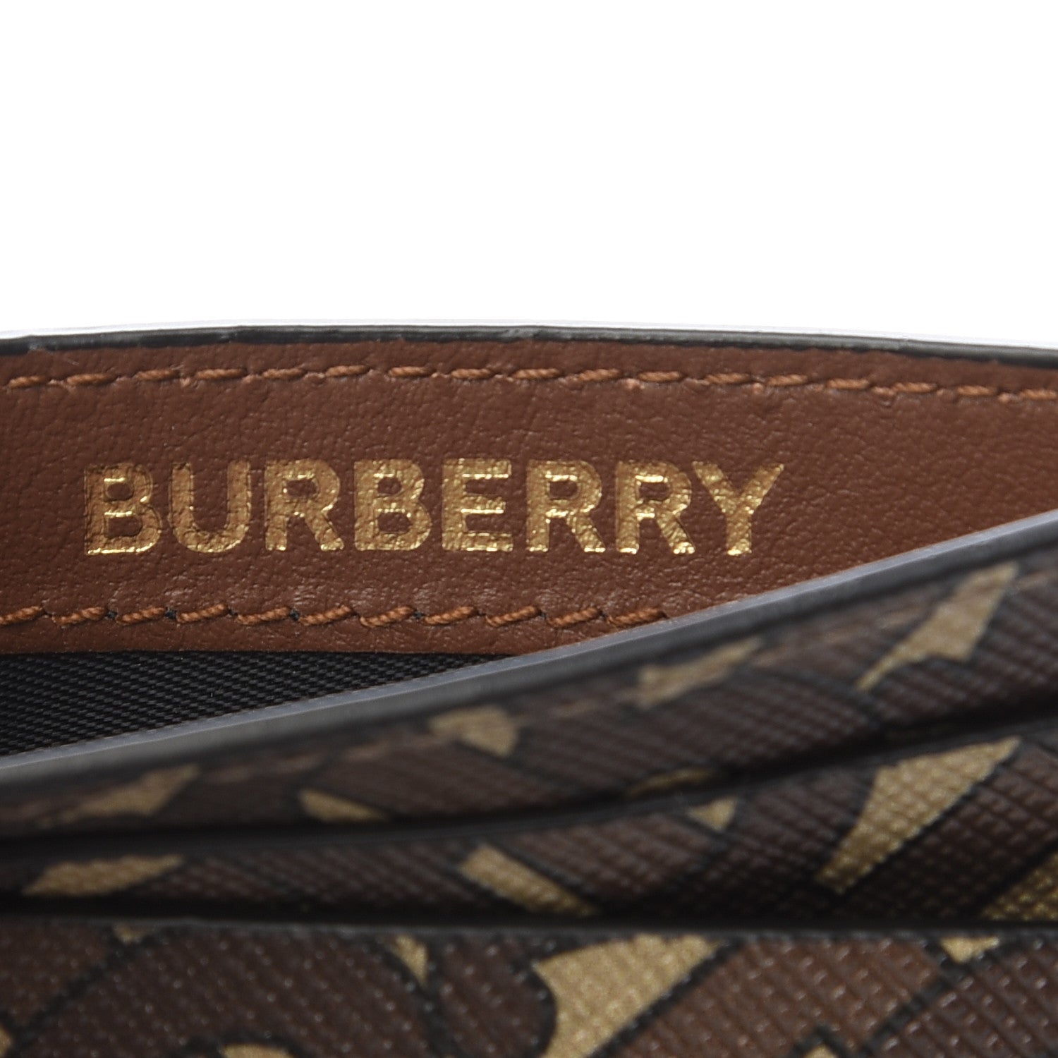 Burberry E-Canvas Monogram Card Case Bridle Brown 6 of 6