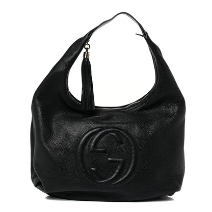 Gucci Pebbled Calfskin Soho Hobo Black 1 of 10