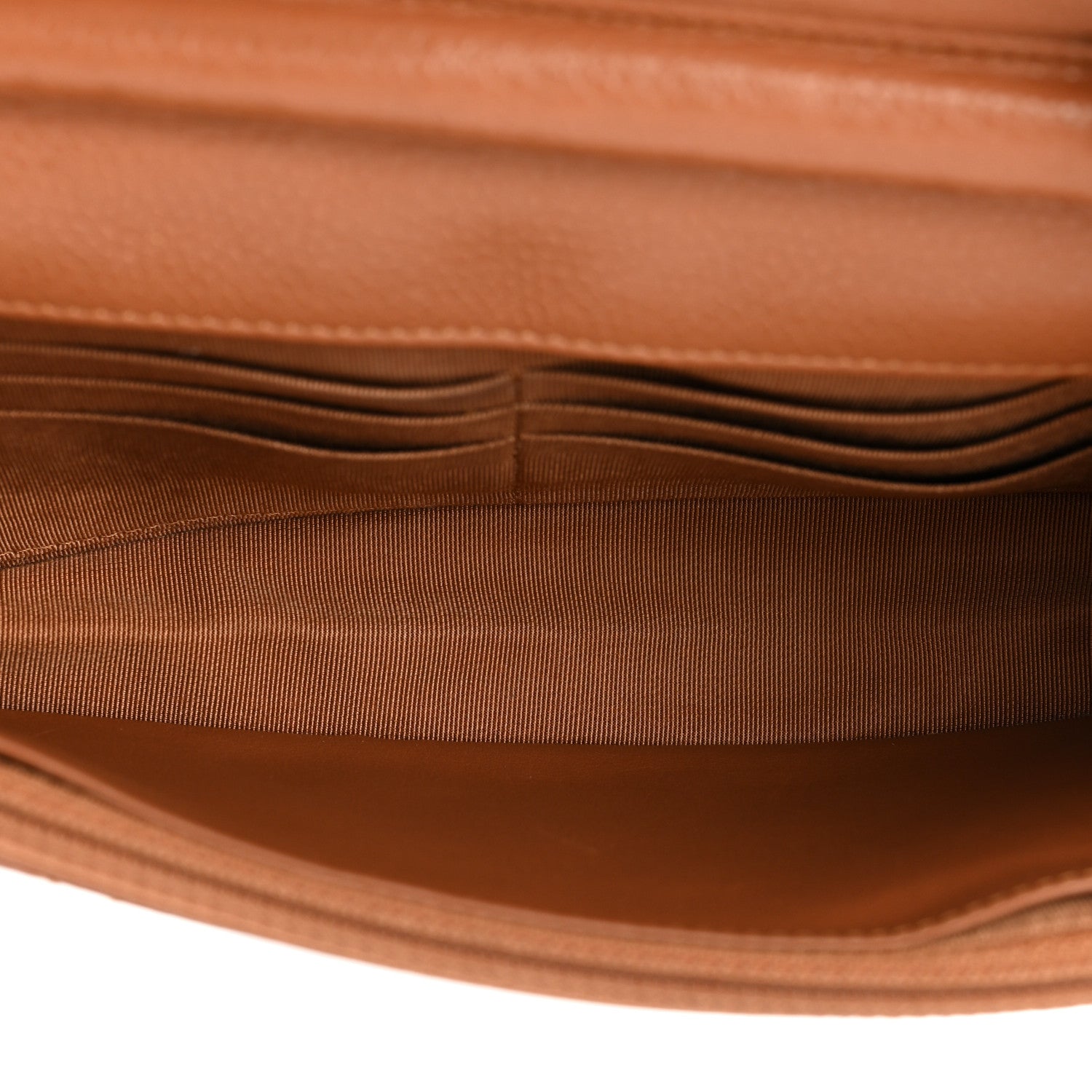 Chanel Caviar Quilted Wallet On Chain WOC Light Brown 4 of 21