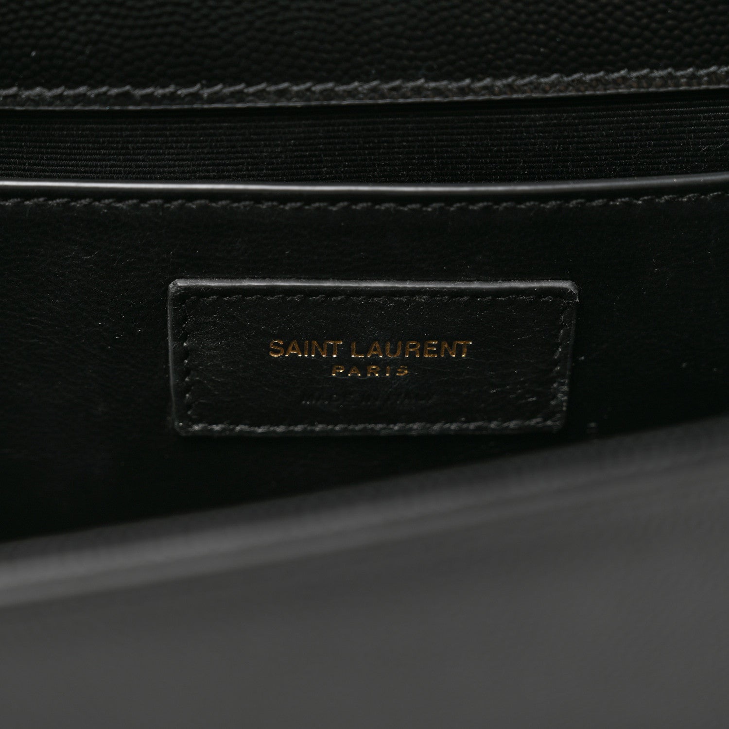 Saint Laurent Grain De Poudre Medium Classic Monogram Kate Satchel Black 7 of 10