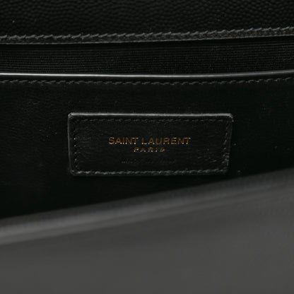 Saint Laurent Grain De Poudre Medium Classic Monogram Kate Satchel Black 7 of 10