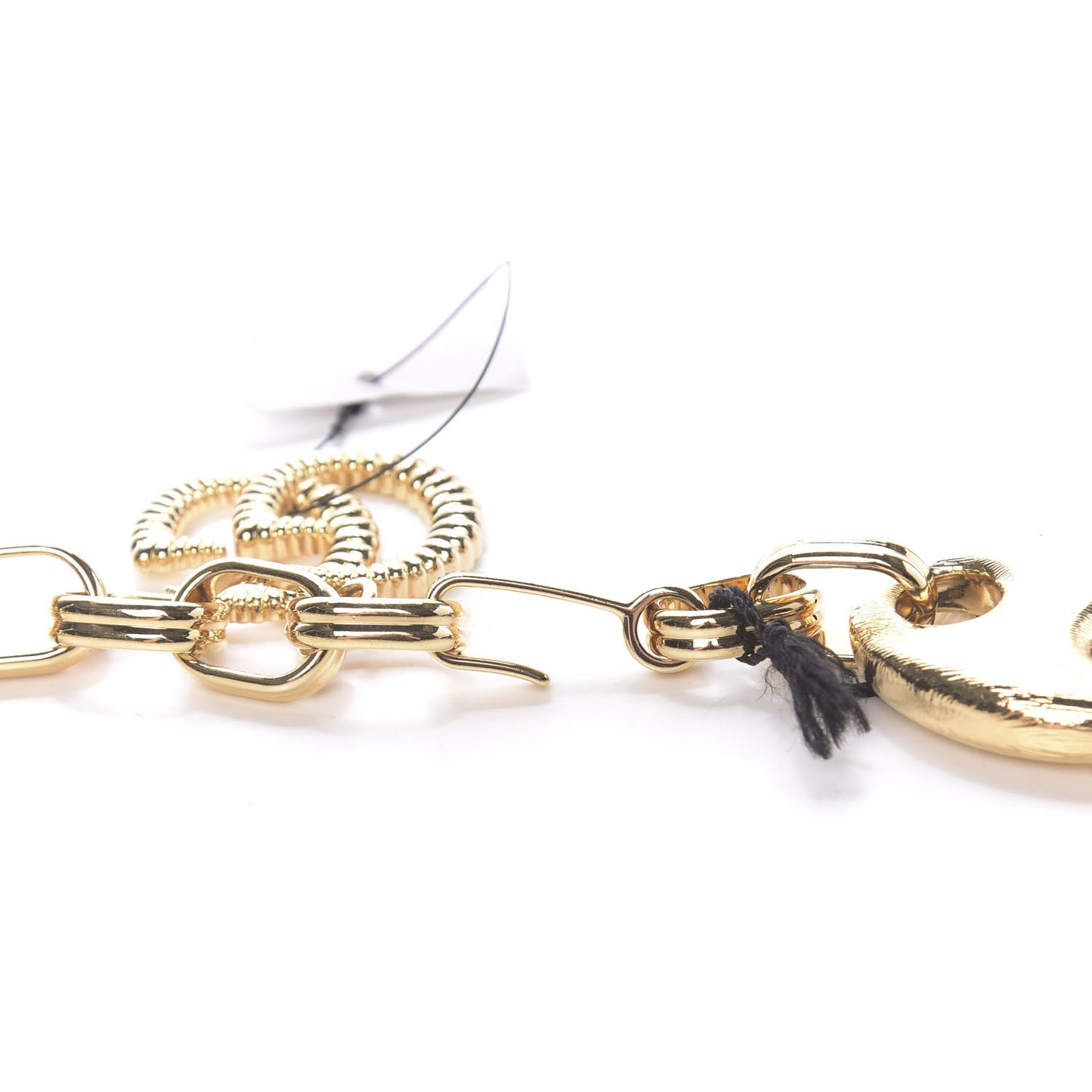 Textured Chain Marina Belt Gold