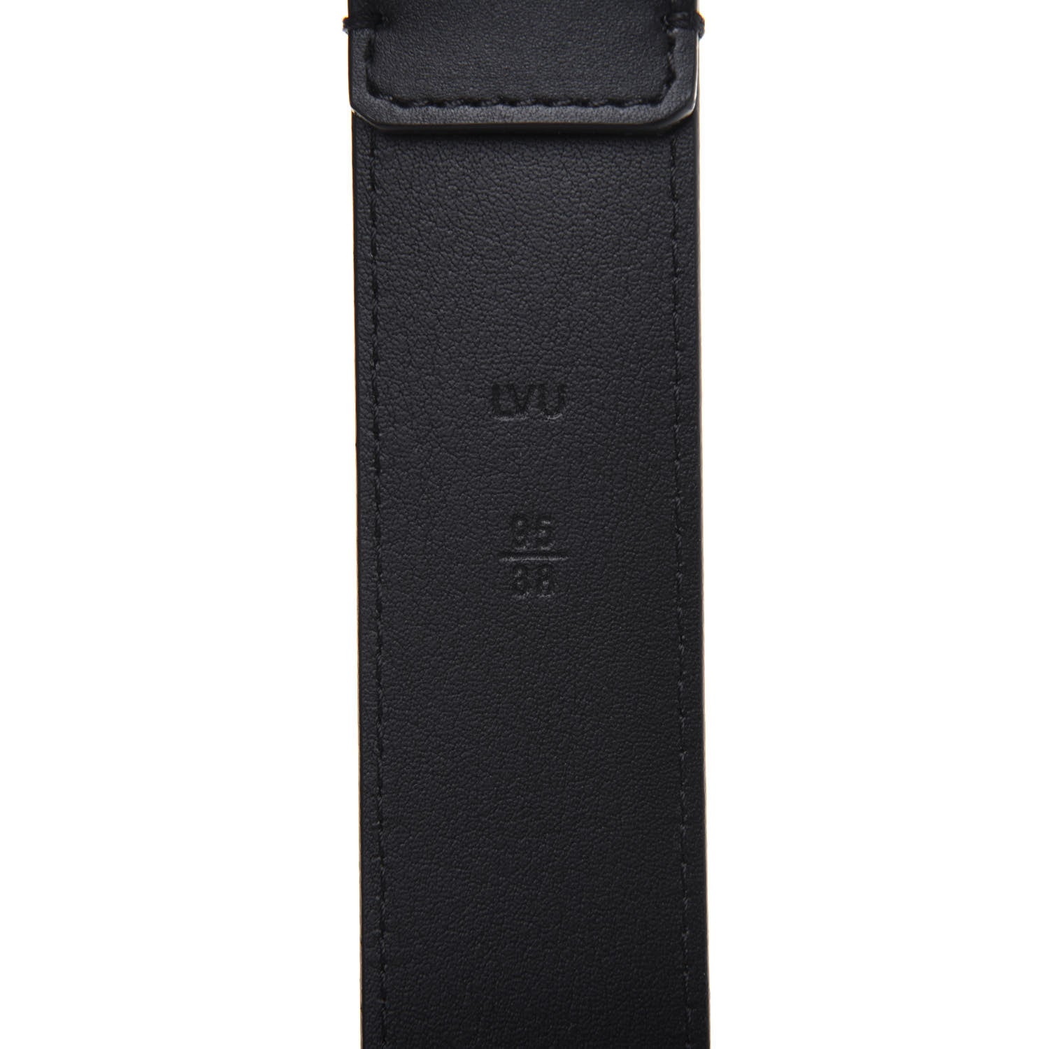 Louis Vuitton Calfskin 35mm Pont Neuf Belt 95 38 Black 5 of 9