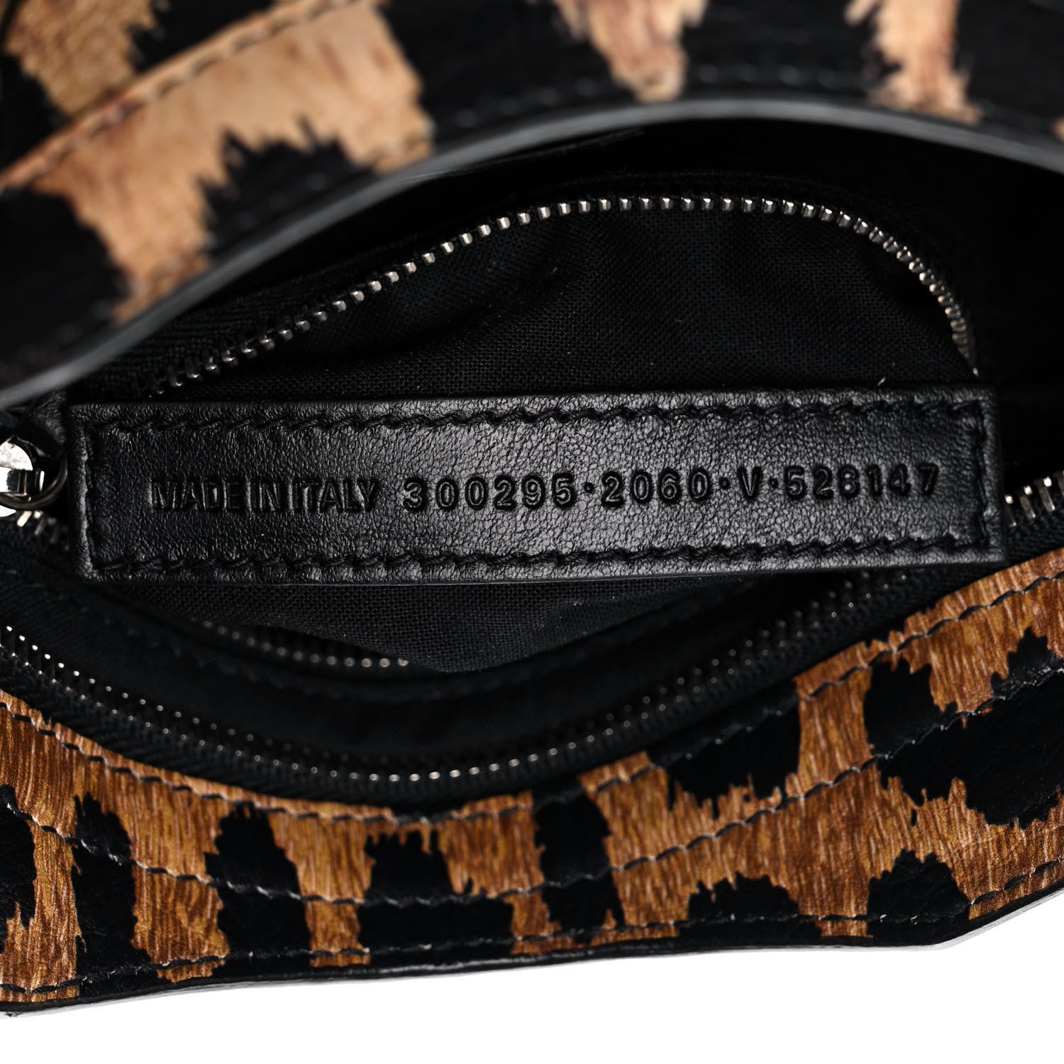 Balenciaga Smooth Calfskin Leopard Print Classic Silver Hardware Mini City Beige 7 of 9