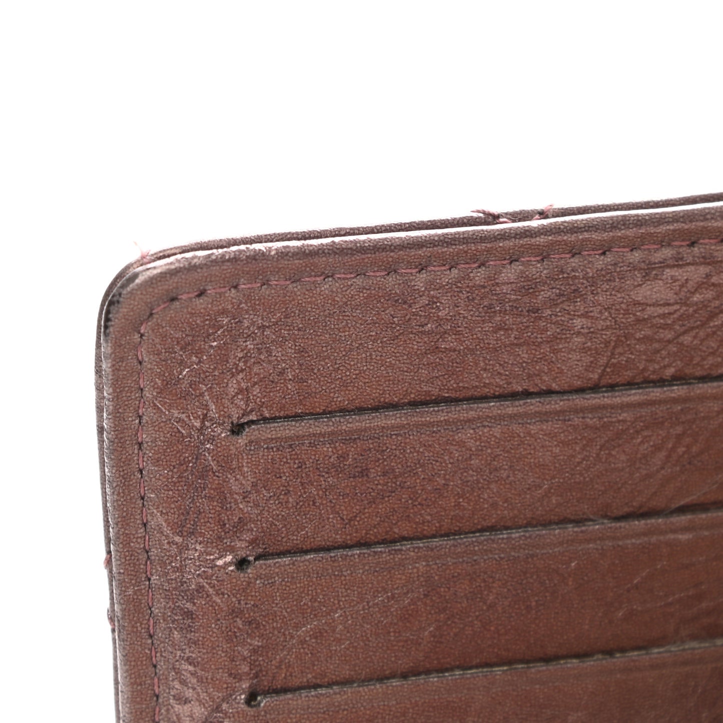 Aged Calfskin Quilted Reissue 2.55 Yen Wallet Purple
