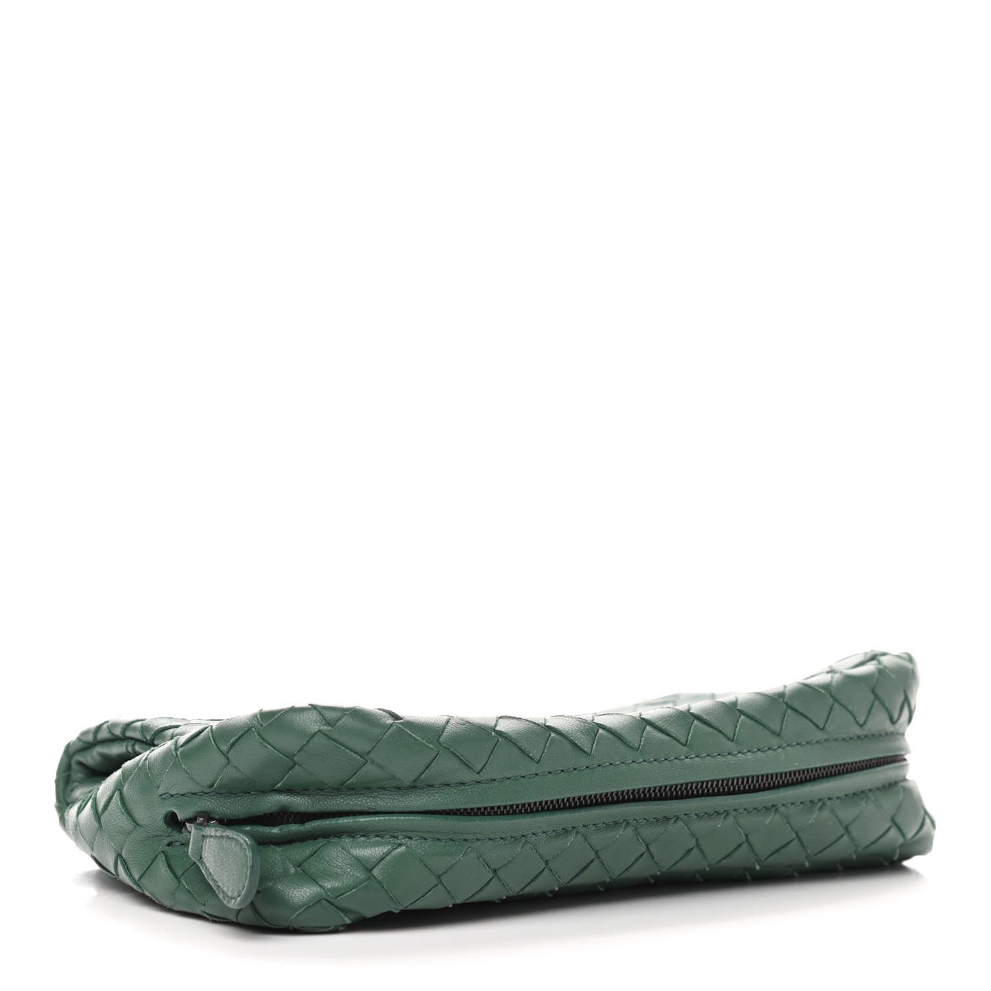 Nappa Intrecciato Mini Chain Messenger Green