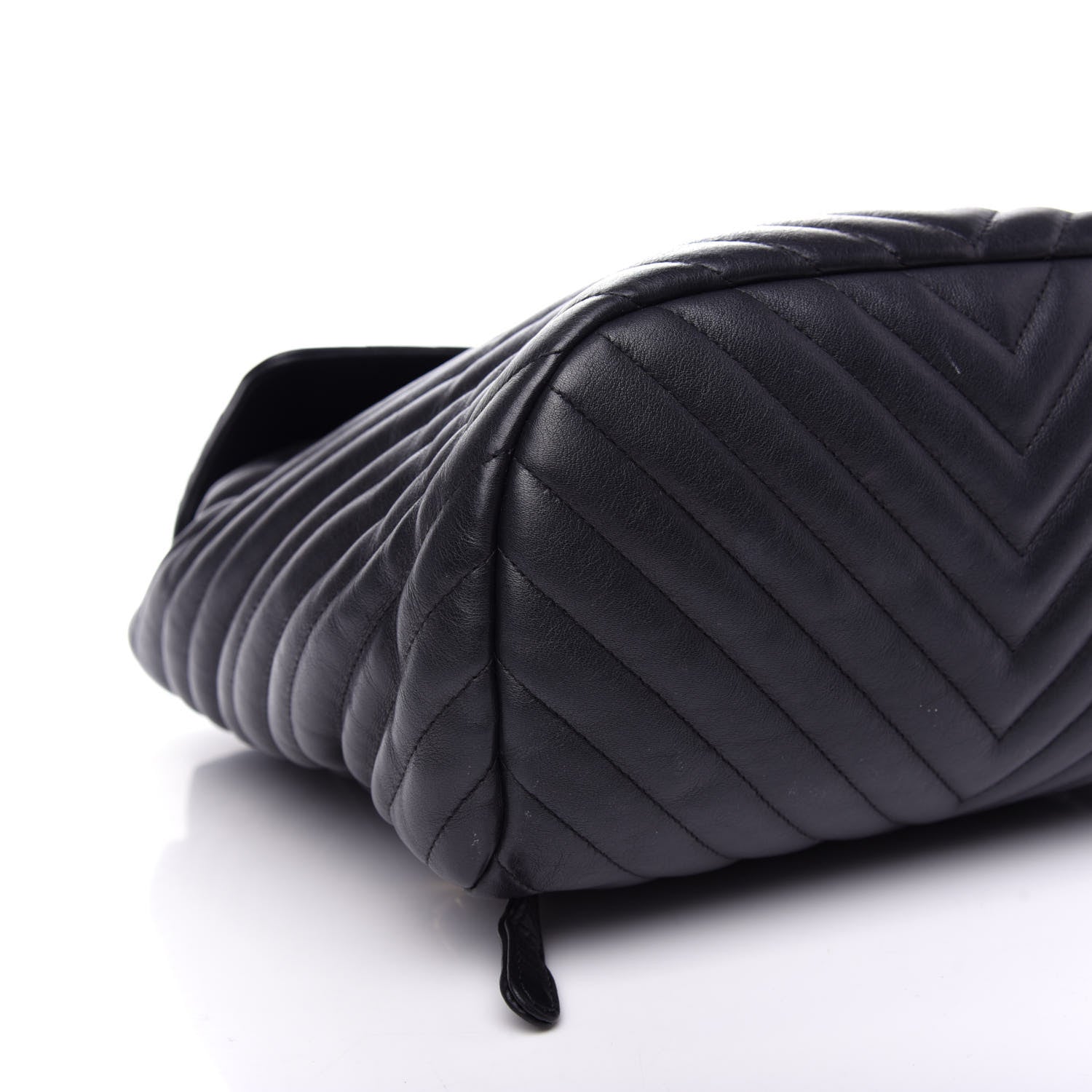 Chanel Calfskin Chevron Quilted Large Urban Spirit Backpack Black 8 of 10