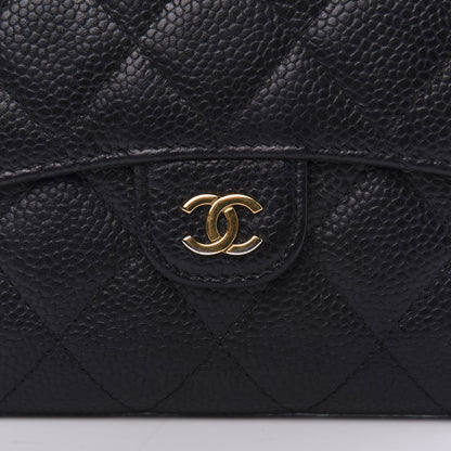 Chanel Caviar Quilted Compact Flap Wallet Black 11 of 11
