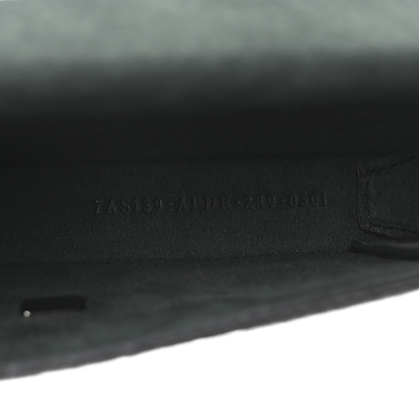 Vitello Cher Baguette Soft Trunk Phone Pouch Black