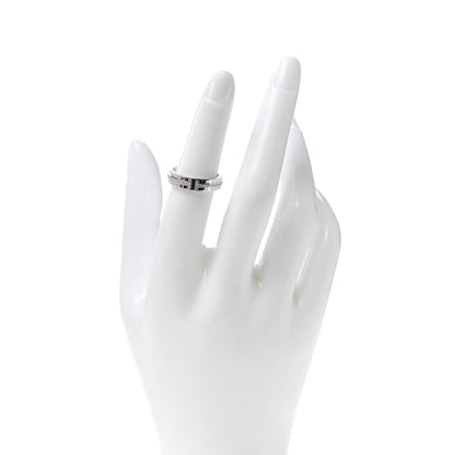 Tiffany 18K White Gold Diamond T Two Narrow Ring 50 5.5 2 of 5