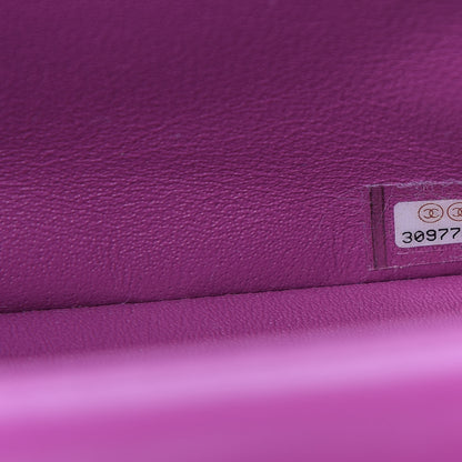 Chanel Lambskin Quilted Mini Rectangular Flap Blue Purple 9 of 9