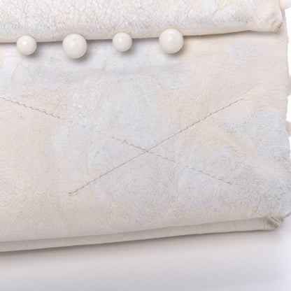 Lanvin Lambskin Quilted Pearl Medium Sugar Flap Shoulder Bag White 10 of 20