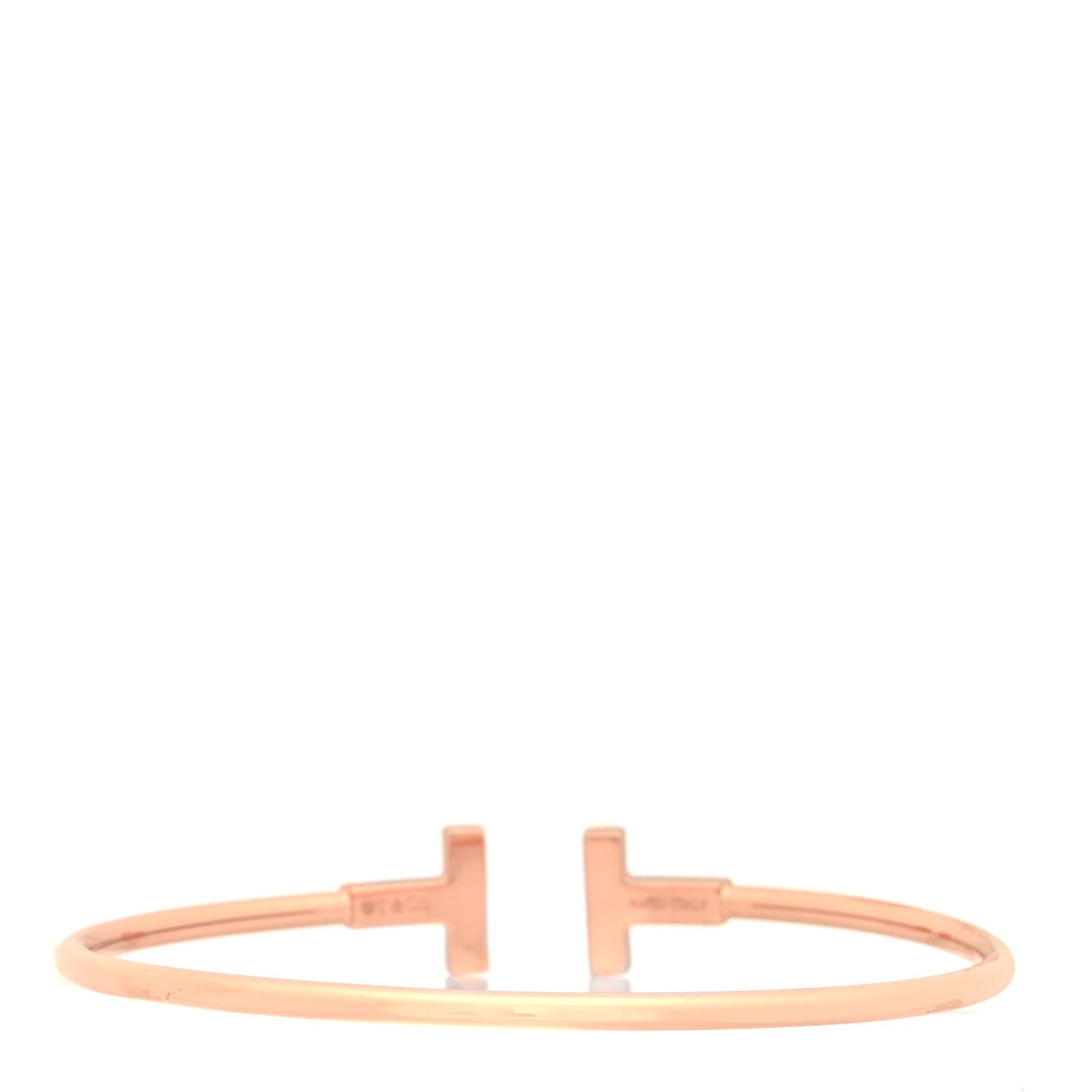 18K Rose Gold Diamond Mother of Pearl T Wire Bracelet