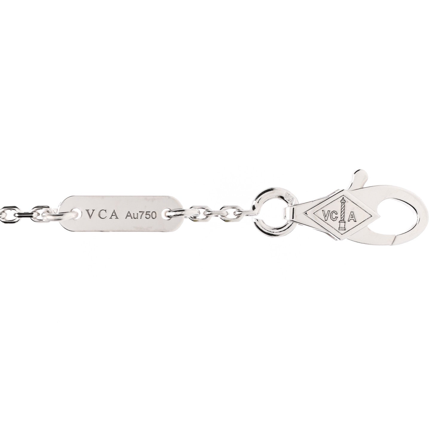 Van Cleef & Arpels 18K White Gold Diamond Mini Frivole Bracelet 4 of 5
