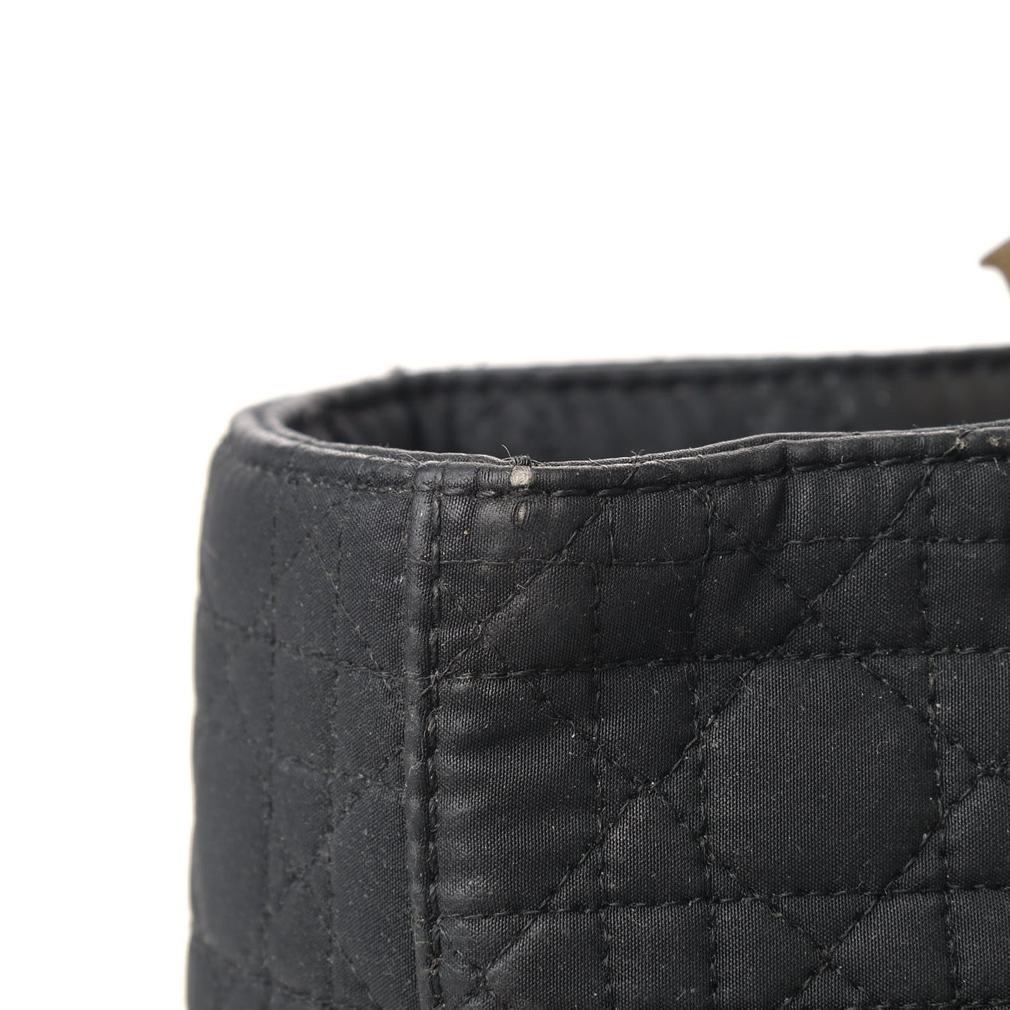 Nylon Cannage Large Lady Dior Black