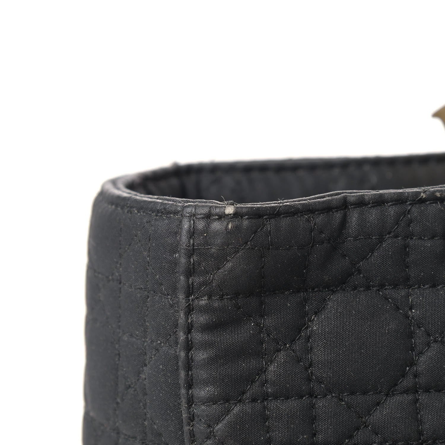 Christian Dior Nylon Cannage Large Lady Dior Black 13 of 15