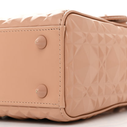 Christian Dior Calfskin Cannage Diamond Small My ABCDior Lady Dior Rose Des Vents 10 of 14