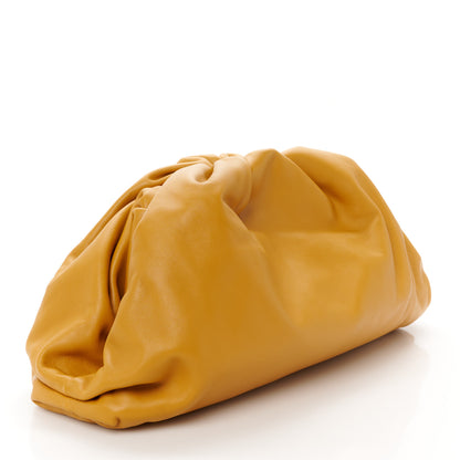 Bottega Veneta Smooth Butter Calf The Pouch Oversized Clutch Ocra 3 of 11
