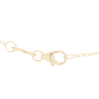 Roberto Coin 18K Yellow Gold Diamond Princess Flower Charm Station Necklace 4 of 7