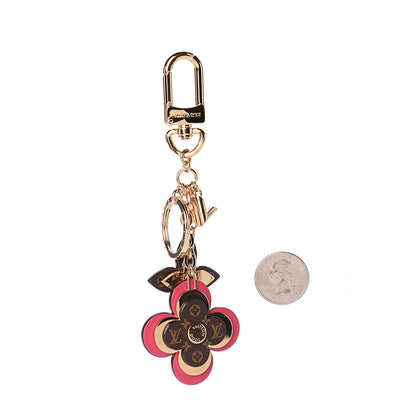 Louis Vuitton Monogram Blooming Flowers Bag Charm Key Holder Brown 2 of 2