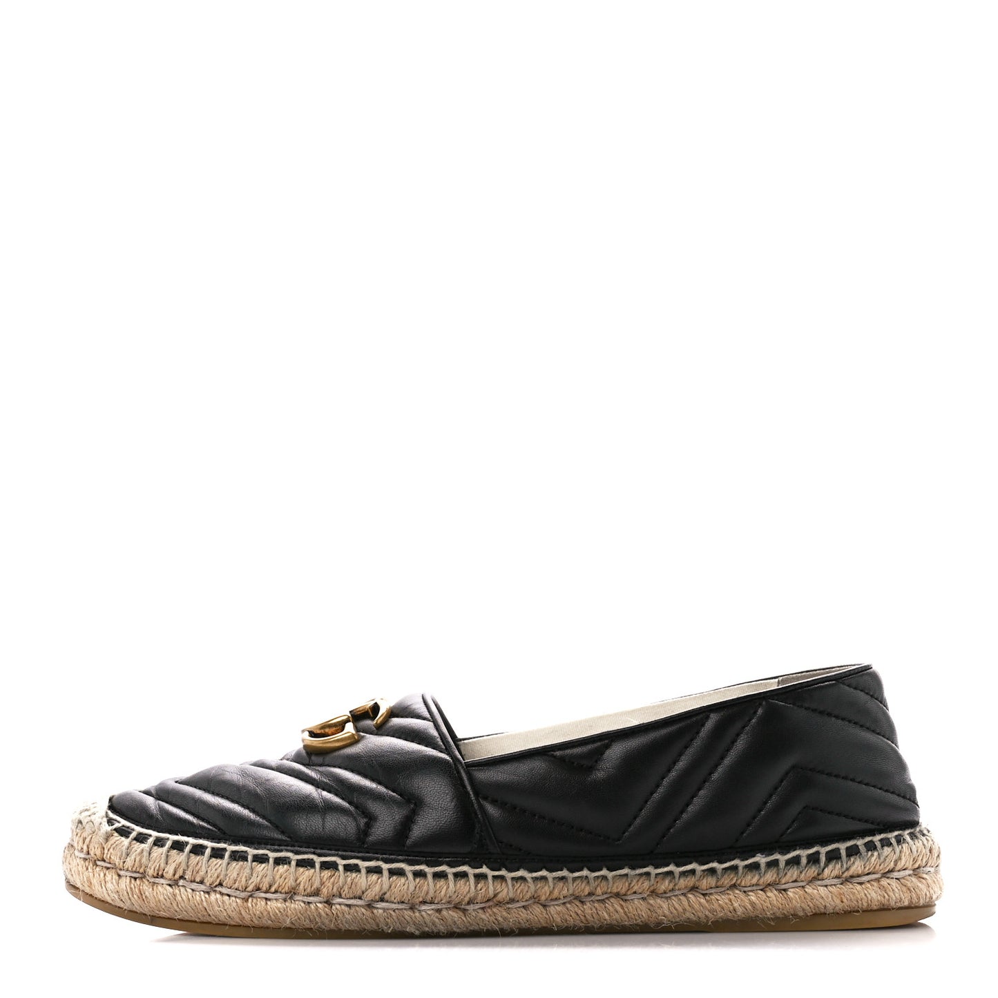 Nappa Matelasse GG Marmont Espadrilles 41 Black