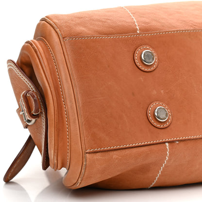 Christian Dior Calfskin Large My Dior Frame Pocket Satchel Brown 8 of 12