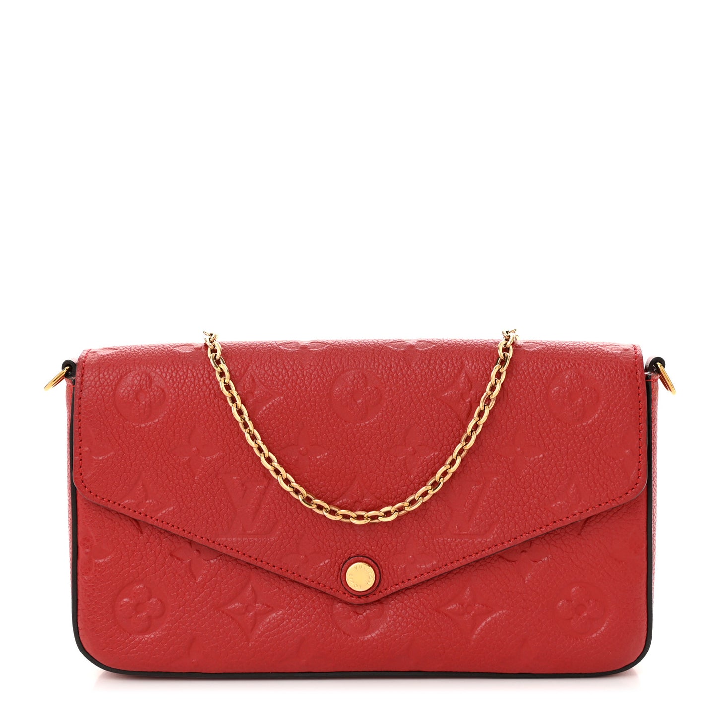 Empreinte Pochette Felicie Chain Wallet Scarlet