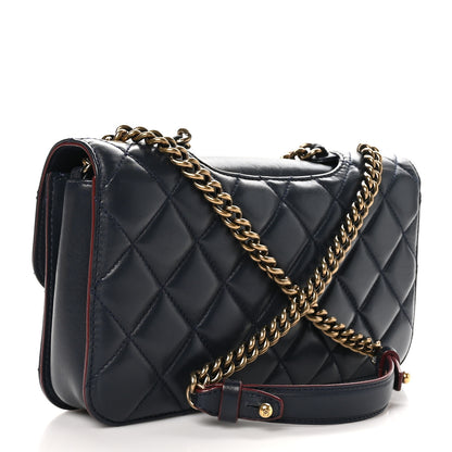 Chanel Lambskin Quilted Medium Perfect Edge Flap Navy 3 of 11
